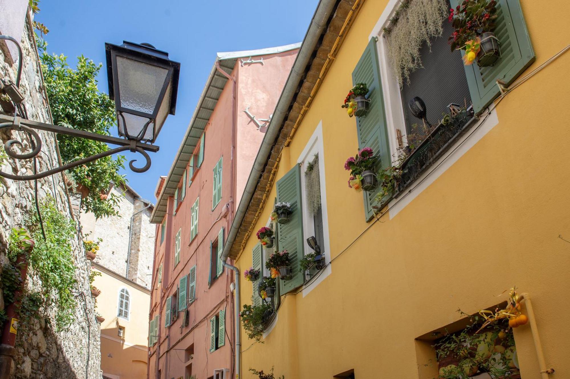 Palm Riviera - Vieille Ville De Menton - Vue Mer 외부 사진