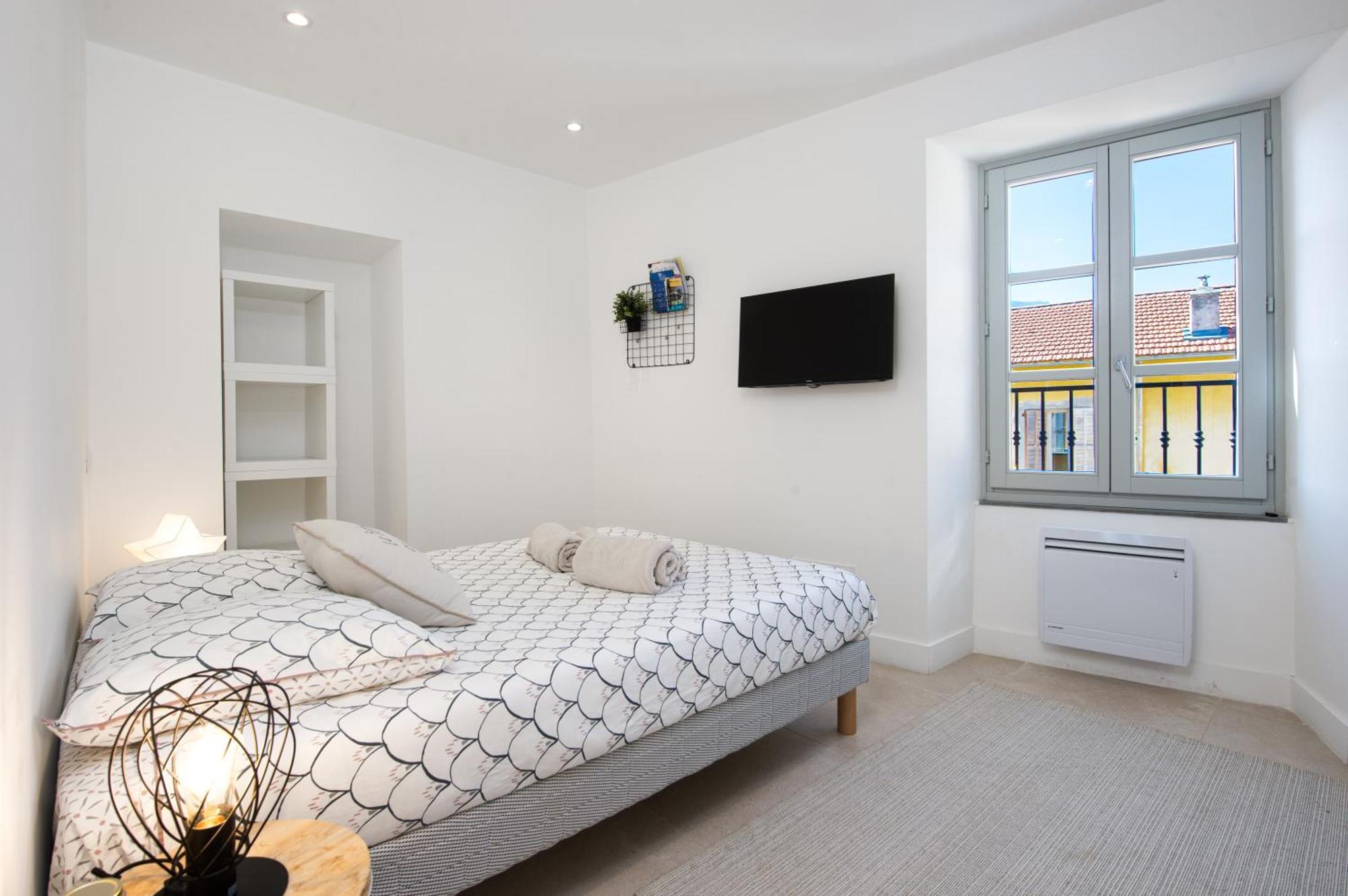 Palm Riviera - Vieille Ville De Menton - Vue Mer 외부 사진