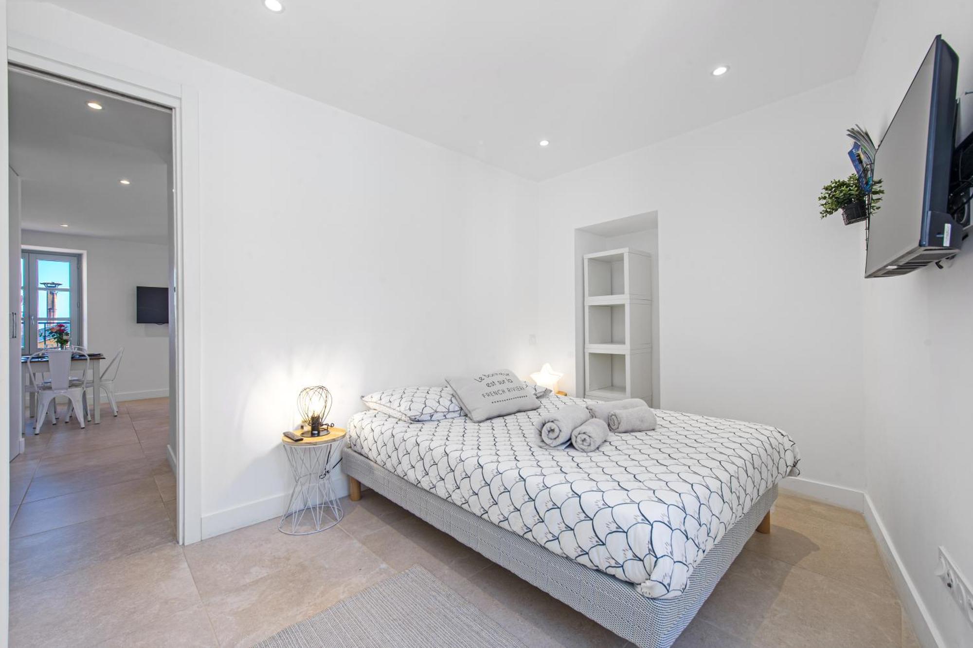 Palm Riviera - Vieille Ville De Menton - Vue Mer 외부 사진