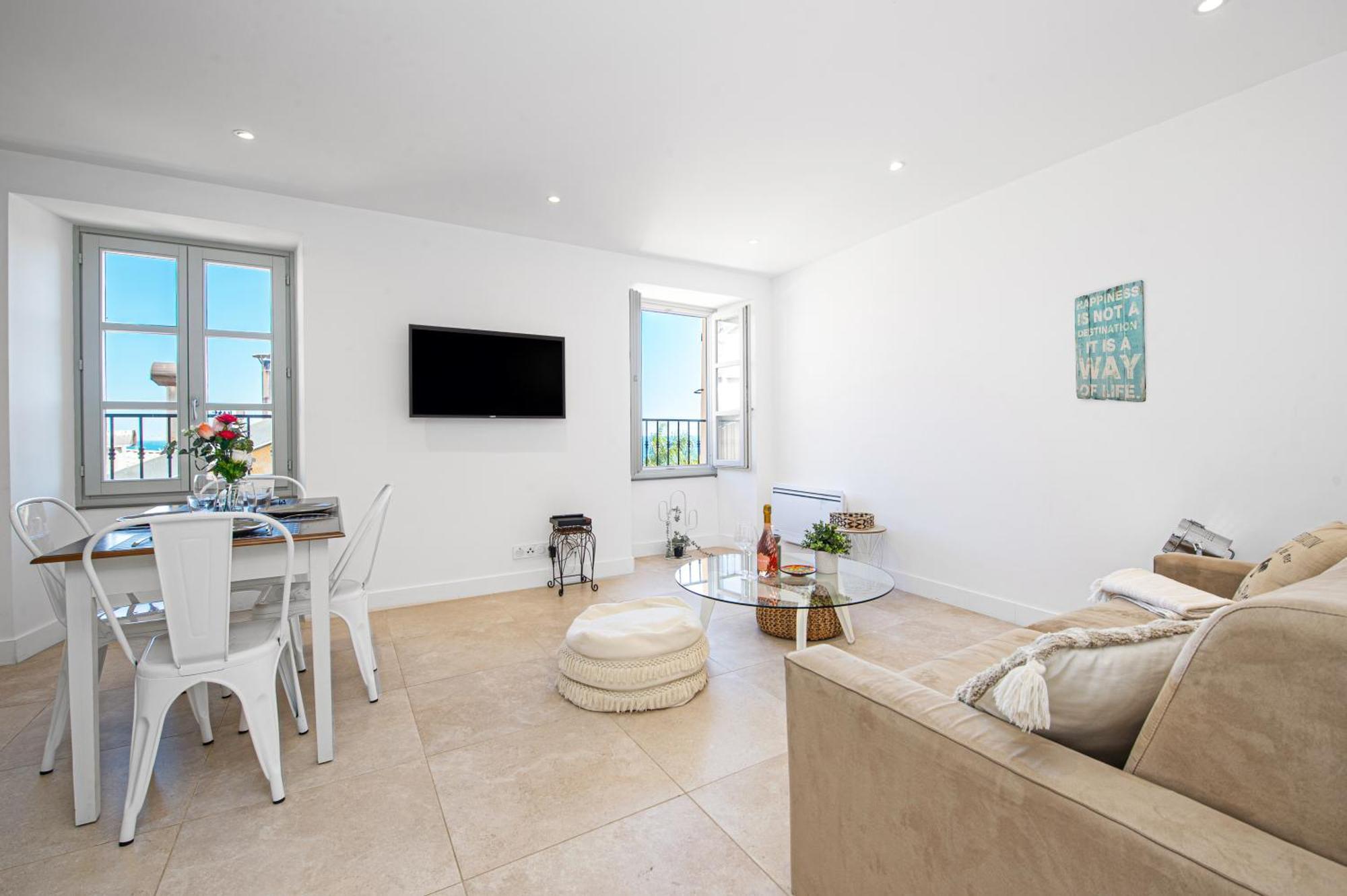 Palm Riviera - Vieille Ville De Menton - Vue Mer 외부 사진